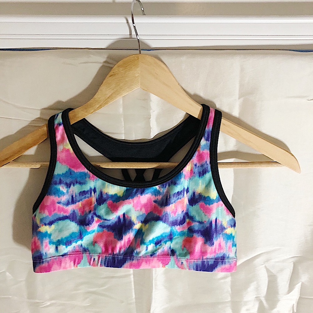 Colourful sports bra